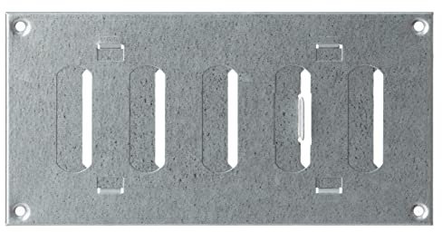 Steinberg14 Verzinkt 200x100mm Lüftungsgitter aus Metall mit Verschließbaren Lamellen - Rechteckig