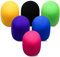 Microphone Cover Colorful Foam Mic Cover Washable Microphone Windscreen Microphone Covers Suitable for Most Standard Handheld Microphone (6 Color)