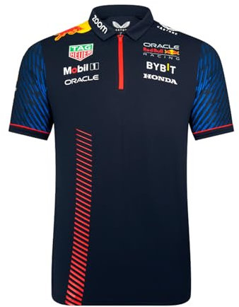 Red Bull Racing Formel 1 Team - Offizieller Formel-1-Merchandise-Artikel 2023 - Replica Team Kurzarm Poloshirt - Night Sky - Herren, Nachthimmel, 3XL