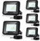 Cecaylie 5er 10W LED Strahler Außen, Fluter 3000K Warmweiß 900LM Scheiwerfer IP66 Wasserdicht Flutlicht Außenstrahler Außenleuchte für Werkstatt Garage Garten