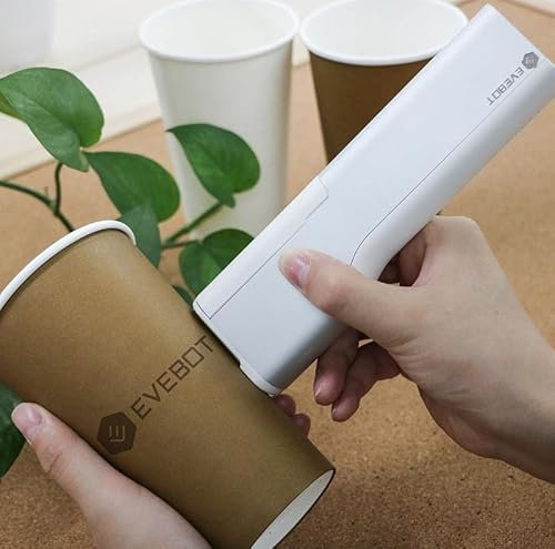 EVEBOT Mini Portable Printer Tattoo Printpen for Men Women Handheld Printer in Skin Custom Pattern Skin Printer Print Machine (PrintPen+Skin B)