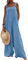 Siyova Women 's Overalls with Pockets Summer Solid Color Sleeveless Jumpsuits for Women Playsuit Casual Button Wide Leg Oversized Dungarees (Blue, L)