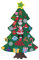 Sonfedo Filz Weihnachtsbaum für Kinder - DIY mit Abnehmbaren Ornamenten, Neujahrs Wandbehang Dekorationen, Weihnachtsgeschenke (newB)