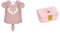 LÄSSIG Kleiner Kinderrucksack für Kita Kindertasche Krippenrucksack mit Brustgurt & Kinder Lunchbox Brotdose mit herausnehmbarer Unterteilung, BPA-frei/Adventure Tipi, rosa, 1 Stück (1er Pack)
