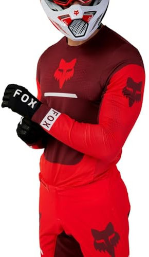 Fox Racing Flexair Optisches Motocross-Trikot, Schwarz/Rot, L