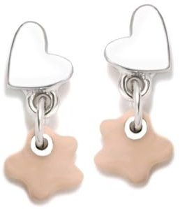 Agatha Ruiz de la Prada Ohrringe 925m Silbergesetz Lulú Mädchen 12mm. Farb emaillierte Blume