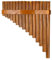 GIISH Natürliche Bambusflöte, Panflöte-Blasinstrument, Handgefertigte Panflöte, 15 Töne in G-Dur, Modell für Linkshänder, Langlebig, Einfache Installation, Einfach zu Bedienen
