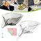 Dijata 2PCS Multi-Functional Kitchen Drain Basket Removable Strainer Funnel Sink Draining Bowl for Vegetables Fruits Pasta Small Fiber Kitchen Towel for Washing and Separating Food