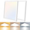 slochi 2Stück/3Farben 3000/4000/6500K LED Deckenleuchte, Quadrat Deckenlampe Flach Ø22cm 18W 1800LM, Ultra Dünn LED Deckenleuchte für Schlafzimmer, Wohnzimmer, Bad, Balkon, Flur, Küche,Eingang