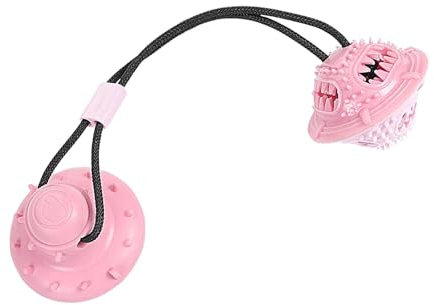 Lumiscent Dog Molar Bite Toy With Suction Cup - Interaction Dog Rope Toy | Dog Suction Cup Tug Toy | Pet Chew Toy | Dog Bite Tug Toy | Puppy Training Rope For Tugging, Pulling, Chewing, Playing