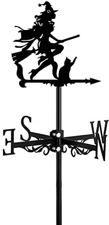 Magnifique girouette de toit de fée volante, indicateur de direction du vent en acier inoxydable, outils de mesure, scène de ferme, maison, extérieur, jardin, artisanat, décoration, fée sombre