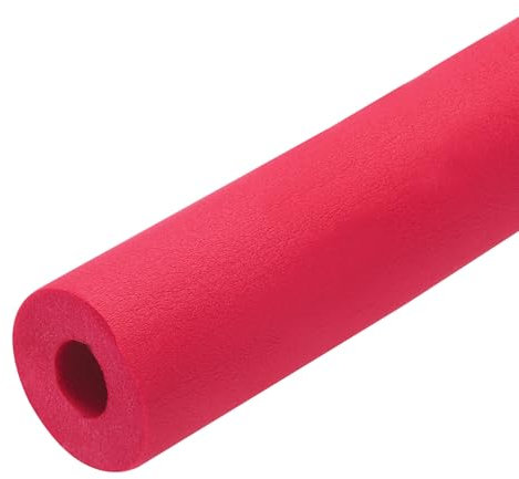QUARKZMAN 1 x 0.5m Rohrisolierung Schaumstoff, Durchmesser 19mm Isolierstärke 15mm Heizungsrohr Verkleidung für Fitnessgeräte, Rohre, Handhaben (Rot)
