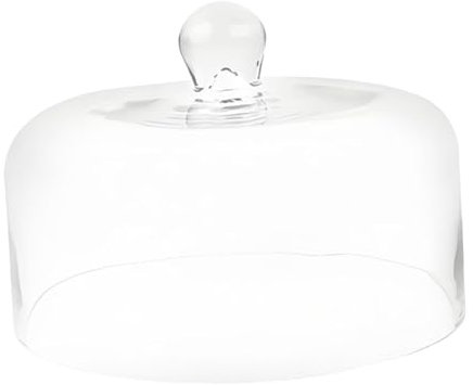 Baoblaze Clear Cake Dome Cover Serving Dome Clear Decorative Food Tent Food Cover Lid for Serving Platter Kitchen Catering Outdoor Indoor Restaurant Home Cake Stand Plate,Style A-23.5 * 13.9cm
