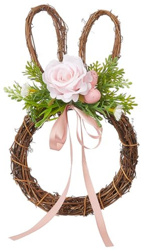 EIR Ghirlanda di Coniglio Pasquale,Decorazioni Pasqua Porta,Coniglio Pasquale Decorazioni,Decorazione Ghirlanda di Coniglietto,Decorazioni Della Porta Dingresso,Ghirlanda di Forma di Coniglio