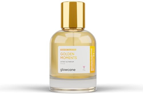 glowcane Golden Moments Extrait de Parfum Damen | Luxuriöser & fruchtiger Duft | mit maximal erhöhter Duftöl Konzentration | Langanhaltender Duft | Geschenke für Frauen | Tierversuchsfrei & Vegan