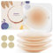 Quikobo 2 Pairs Nipple Covers for Women with Storage Board, Silicone Reusable Sticky Nipple Pasties Ultra-Thin, Invisible, Seamless Nude