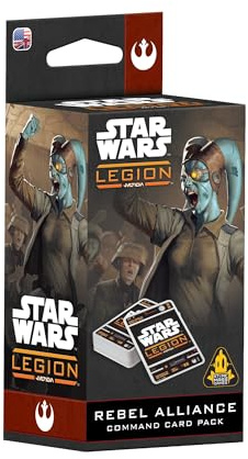 Star Wars: Legion Rebel Alliance Command Card Pack – Tabletop Miniaturen Spiel, Strategiespiel für Kinder und Erwachsene, ab 14 Jahren, 2 Spieler, 3 Stunden Spielzeit, hergestellt von Atomic Mass