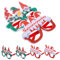 DECHOUS 6 Stück faschingsbrille karnevalsbrille party sachen Partyzubehör party supplies Foto -Requisiten Dekoration weihnachtsdeko Brillengestelle für Weihnachten Weihnachtsbrille Plastik