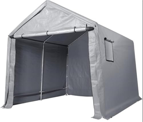 Abris de voiture Tente portable d'extérieur, auvent instantané, abri de voiture, tentes imperméables et résistantes au soleil, abri pour jardin, voitures, vélos Carport Tente de Garage(7 x 12 ft)