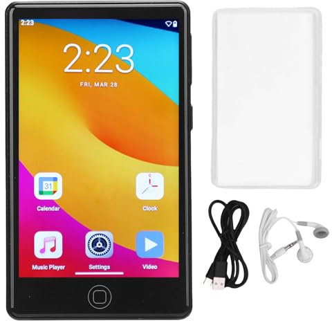 128GB WiFi MP4 Player with Bluetooth, 4.0 Inch Touch Screen MP4 Player Lossless Music Player, MP3 Player Support APPs, Spotify, Android 14.0