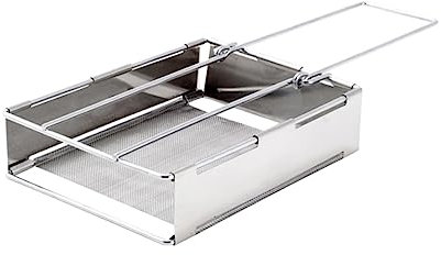 BRIGHTFUFU Parrilla De Acero Inoxidable Parrilla Grill Rejilla Para Hornear Tostadas De Cocina Para Asar Tostadas Camping