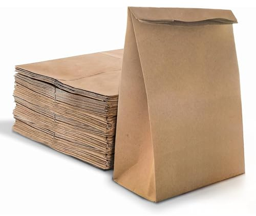 150 Stück Braun Papiertüten, Mini Papiertüten 18x9x5.5cm, Braun BrottüTen, Kraftpapier TüTen, Geschenktüten Papier, Butterbrottüten, Samentütchen, Weihnachten Verpackungstüten