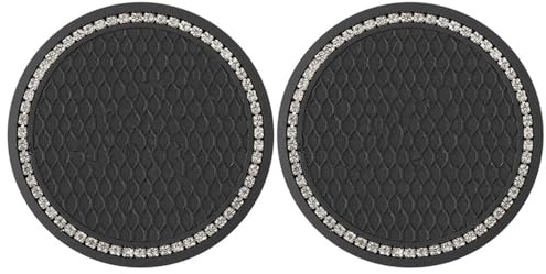 TYREEDE 2PCS Car Cup Coaster, for Jaguar XE 2015-2019 Drink Holder Coaster Gadget Auto Insert Anti Slip Vehicle Interior Accessories