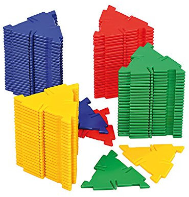 Polydron Satz mit 100 gleichseitigen Dreiecken