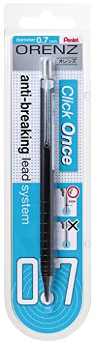 Pentel ORENZ PP507 Druckbleistift mit Anti-Minenbruch-Technologie, 0.7 mm, Härtegrad B, schwarz (1 Stück)