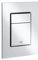 Grohe Skate Cosmopolitan S WC- Betätigungsplatte für Rapid SL S-Size, 130 x 172 mm, 2-Mengen- und Start und Stopp-Betätigung, Mattchrom 37535P00 Design Größe