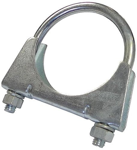 Universal Exhaust U Bolt Clamp Heavy Duty Clamp with Nuts 32mm BZP - 2 Clamps