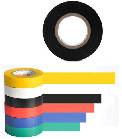 niversal Isolierband, 6 Stück 1.6CM PVC Dichtungsband zur Isolation,farbiges wasserdicht Klebeband