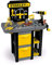Smoby 7600360317 Stanley-Werkbank klappbar-39 Zubehörteile-mit Rollen und Griff 360317