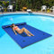 GOPLUS 270x180cm Wasserhängematte mit Kissen, Schwimmbett bis zu 300 KG Belastbar, Aufrollbare Schwimmmatte aus XPE, Schwimmfloß Wasserliege für Pool Schwimmbad Meer (Blau, 270x180cm)