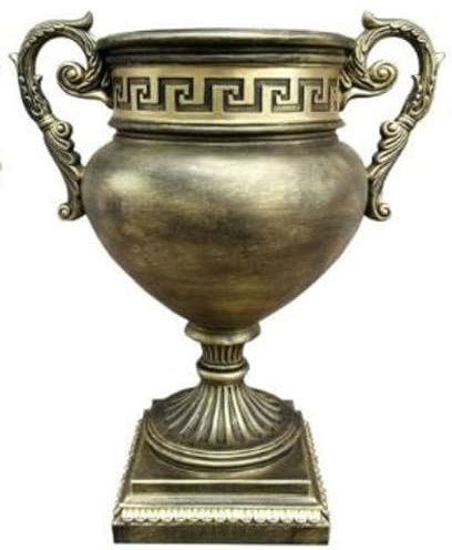 Casa Padrino Barock Deko Vase Antik Gold H. 50 cm - Prunkvolle Blumenvase im Barockstil - Barock Deko Accessoires