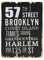 levandeo Wandbild 28x21cm Holz Schwarz Weiß Brooklyn USA Sprüche Sayings Shabby Chic Vintage Deko Schild