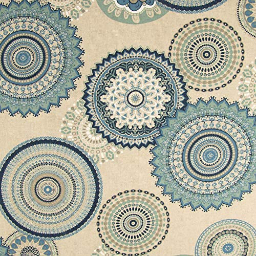 Dekostoff Mandala blau
