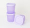 TUPPERWARE Eisscholle Cubix Gefrier-Behälter Gefrierbehälter 3X 110ml Flieder + Kugelschreiber