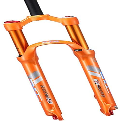 TYXTYX Suspension Fork MTB Suspension Air Fork Mountain Bike Front Suspension Fork Bicycle Shock Absorber Forks Rebound Adjust Straight Tube Double Shoulder Control Ultralight Gas Shock Absorber