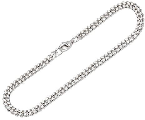NKlaus Armband für Damen 925 Sterling Silber, diamantiert fach, 1 Stück