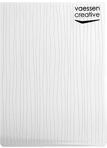 Iris Ohyama Vaessen Creative Cartella per Embossing, Linee, 6 x 10,8 x 0,5 cm, 1 Pezzo, Compleanno, Nascita, Biglietti di Natale e Artigianato di Carta, Cartone di plastica, 14,6x10,8x0,5