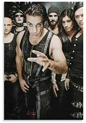 XXJDSK Cool Rammstein Leinwand Zimmer Dekor Bilder Geschenke Dekor 60X90cm Kein Rahmen