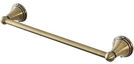 Inbagno Porta Asciugamani da Muro 40 cm, Finitura Bronzo, Include Kit di Fissaggio Serie Iris