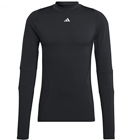 Adidas Mens T-Shirt (Long Sleeve) Techfit Cold.Rdy Long-Sleeve Top, Black, IA1131, M