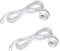 2 Piezas Portalámparas con Interruptor Cable de 450cm con Enchufe, Casquillo E27 con Enchufe Adaptador de Lámpara, Casquillos para Bombillas Exterior Porta Bombillas Cable Largo Blanco