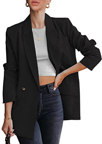 luvamia Damen Casual, Schwarz, XXL
