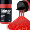 Hemway Premium Glitter Shaker - Red | Ultrafine Metallic Flake Sequins for Resin & Epoxy Crafts | Craft Supplies for Tumblers, Festival, Hair, Face, Body, Eye & Nail Art | 130 g