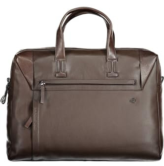 Piquadro Pan Aktentasche mit zwei Griffen und zwei Fächern, aus Leder