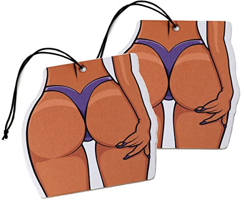 2er Set Tuning Lufterfrischer Duftbaum fürs Auto Air Freshener Design Duft Anhänger (2x Booty)