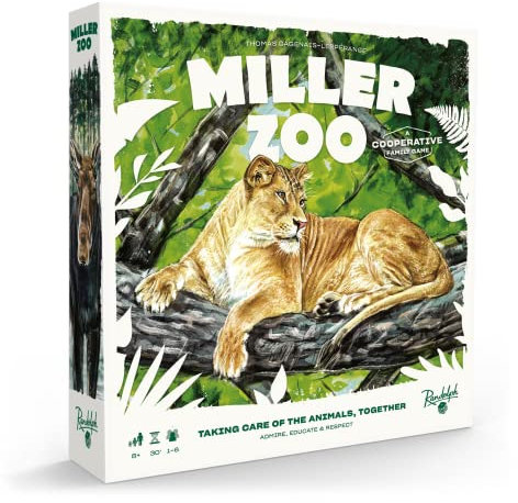 Miller Zoo | Kooperatives Strategiespiel für Familien | ab 8 Jahren | 1 bis 6 Spieler | 30 Minuten